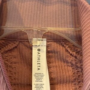 Athleta Mauve Textured Jacket